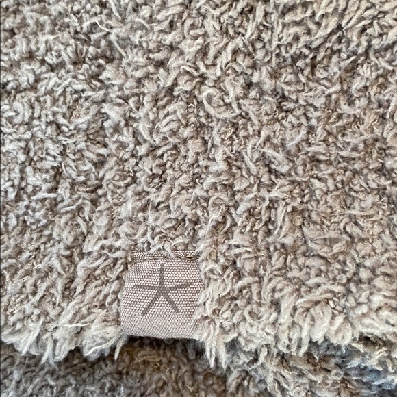 Barefoot Dreams Light Brown CozyChic Ribbed Knit Trim Cardigan Size Medium - Picture 7 of 7